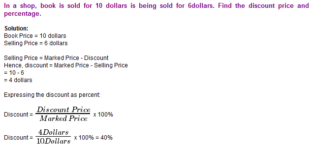 Calculating Discount