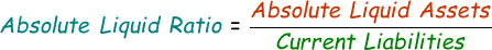 Absolute Liquid Ratio Formula