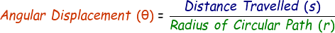 Angular Displacement Formula