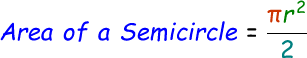 Area of a Semicircle Formula