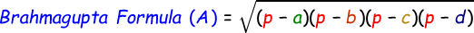 Brahmagupta Formula