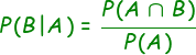 Calculating Conditional Probability Calculating Conditional Probability