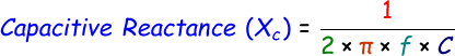 Capacitive Reactance Formula