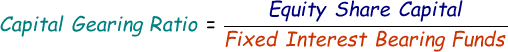 Capital Gearing Ratio Formula