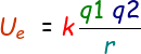 Electric Potential Energy Formula