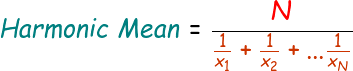 Harmonic Mean Formula