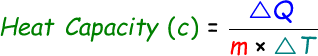 Heat Capacity Formula