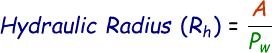 Hydraulic Radius Formula