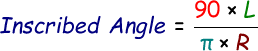 Inscribed Angle Formula