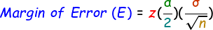 Margin of Error Formula Margin of Error Formula