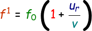 New Frequency of Approaching Receiver Formula