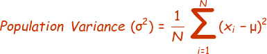 Population Variance Formula