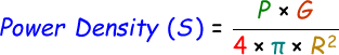 Power Density Formula