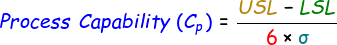 Process Capability Formula