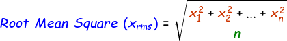 Root Mean Square Formula