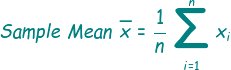 Sample Mean Formula