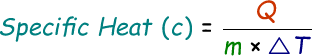 Specific Heat Formula