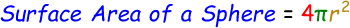 Surface Area of a Sphere Formula