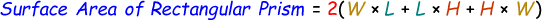 Surface Area of Rectangular Prism Formula