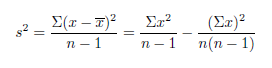 Variance of Sample