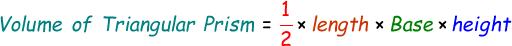 Volume of a Triangular Prism Formula