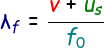 Doppler Effect Wavelength from Behind Formula