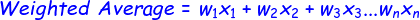 Weighted Average Formula