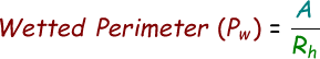 Wetted Perimeter Formula