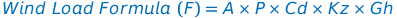 Wind Load Formula