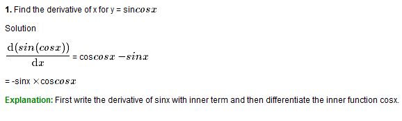 Chain Rule Example